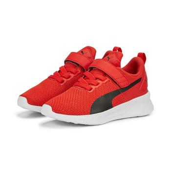 Sneakers rosse da bambino in tessuto mesh Puma Flyer Runner V PS, Brand, SKU s341000388, Immagine 0